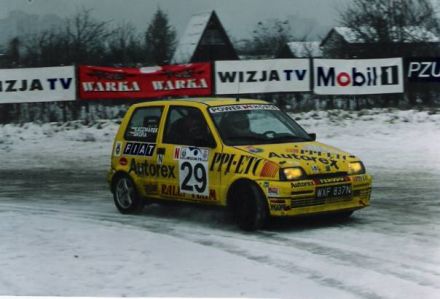 Jacek Sikora i Marek Kaczmarek - Fiat Cinquecento Sporting.